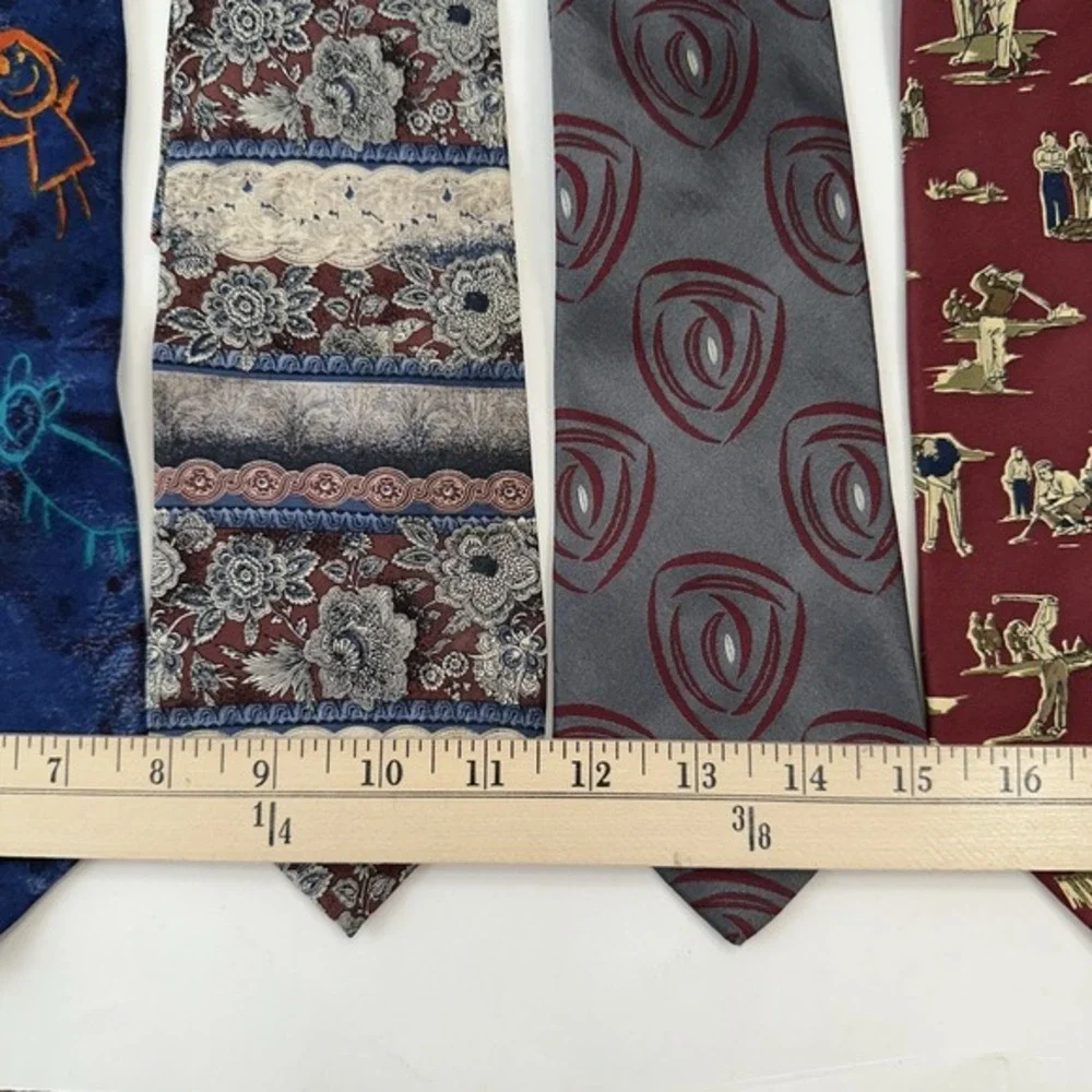 Lot‎ of 7 Assorted Men's Neck Ties Silk Made In USA & Italy Designer